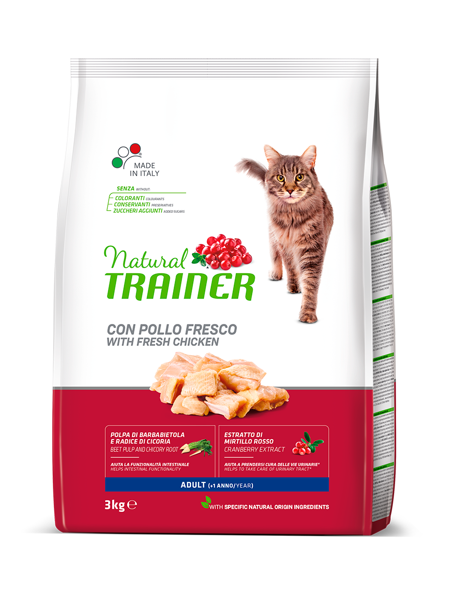 Croquetas de Pollo Natural Trainer para Gatos Adultos Bolsa 3kg-2