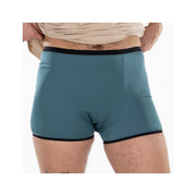 Fluyda Boxer Linea Basic Mutandina Assorbente Bianco/Petrolio Taglia M