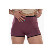 Fluyda Boxer Linea Basic Mutandina Assorbente Nero/Vinaccia Taglia M