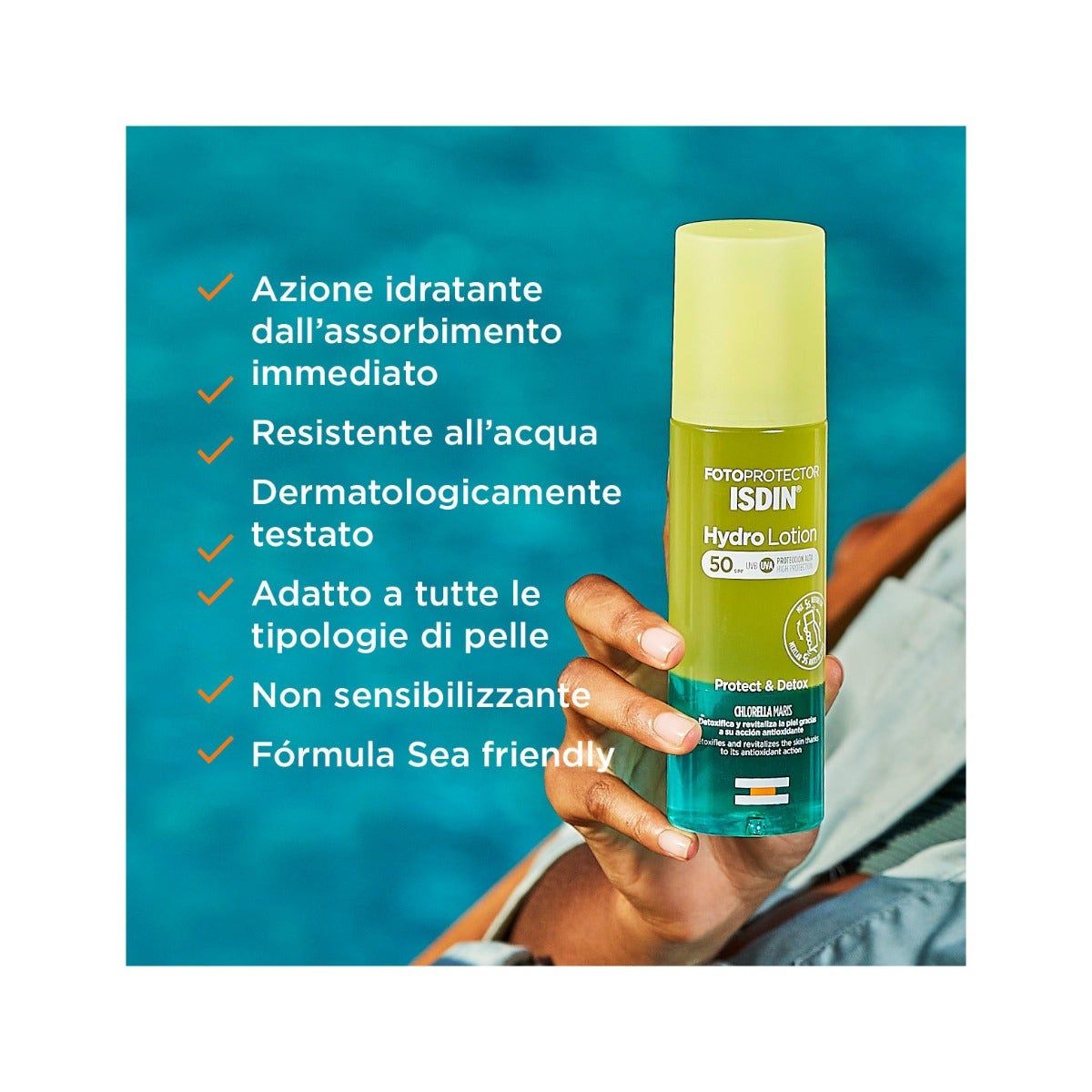 Isdin Fotoprotector Hydrolotion Fotoprotección Bifásica Hidratante Corporal SPF50 200ml-2