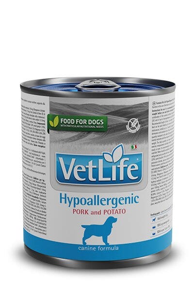 Farmina Vet Life Hypoallergenic Cerdo y Patatas para Perros Adultos Lata 300 g