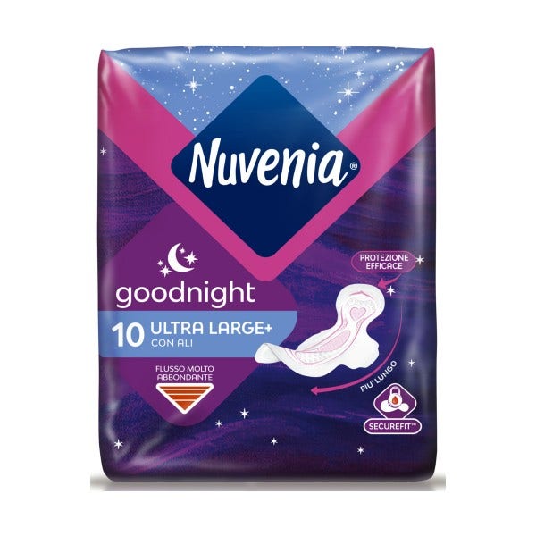 Nuvenia Ultra Noche con Alas 10 unidades