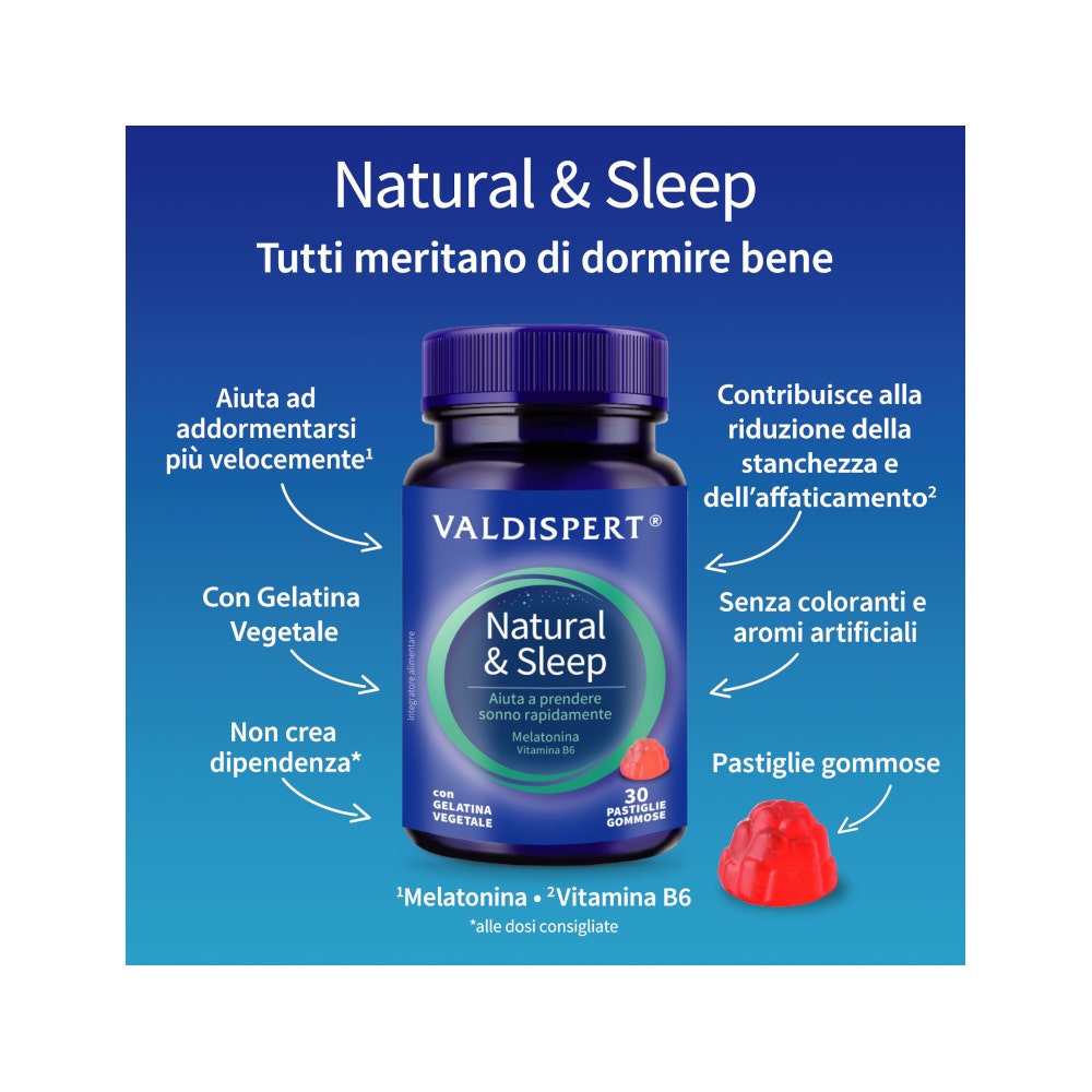 Valdispert Natural & Sleep 30 Comprimidos Gomosos-5