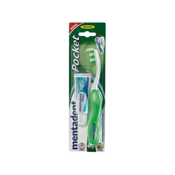 Kit de cepillo de dientes de bolsillo Mentadent-1