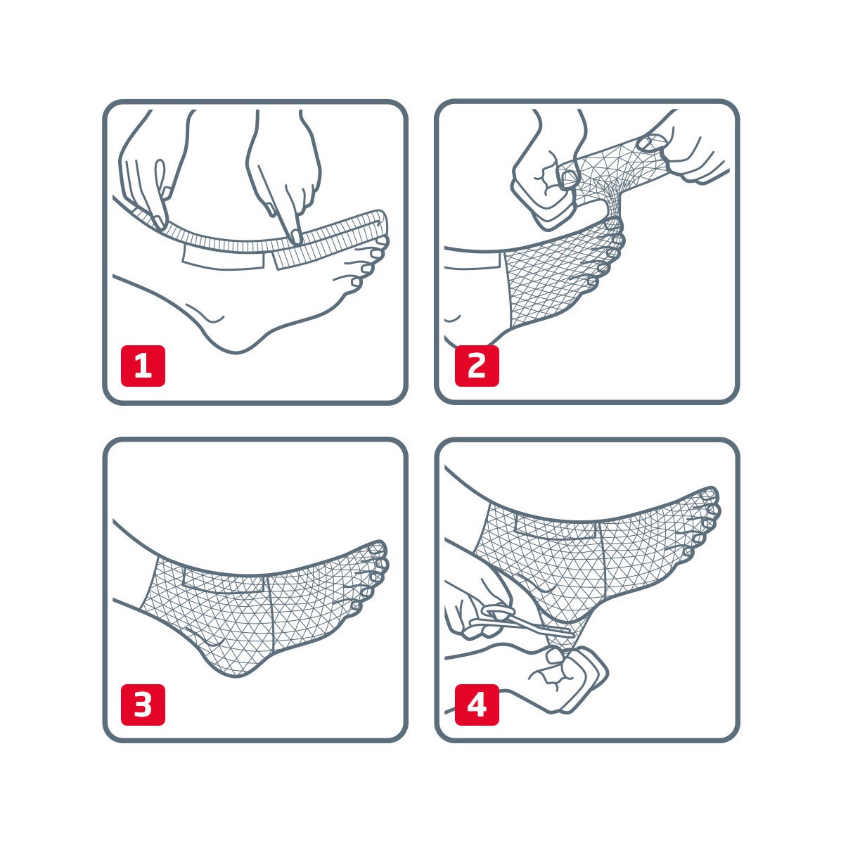 Vendaje Elastofix Venda Fijación Pie/Tobillo/Codo 250cm-5