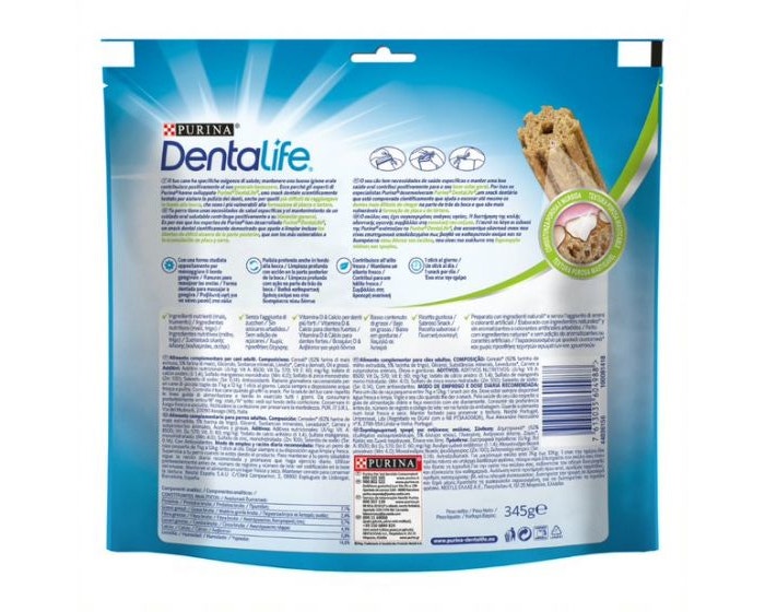 Purina Dentalife Snack Daily Oral Care para perros 7 - 12 kg tamaño pequeño 21 Stick-2
