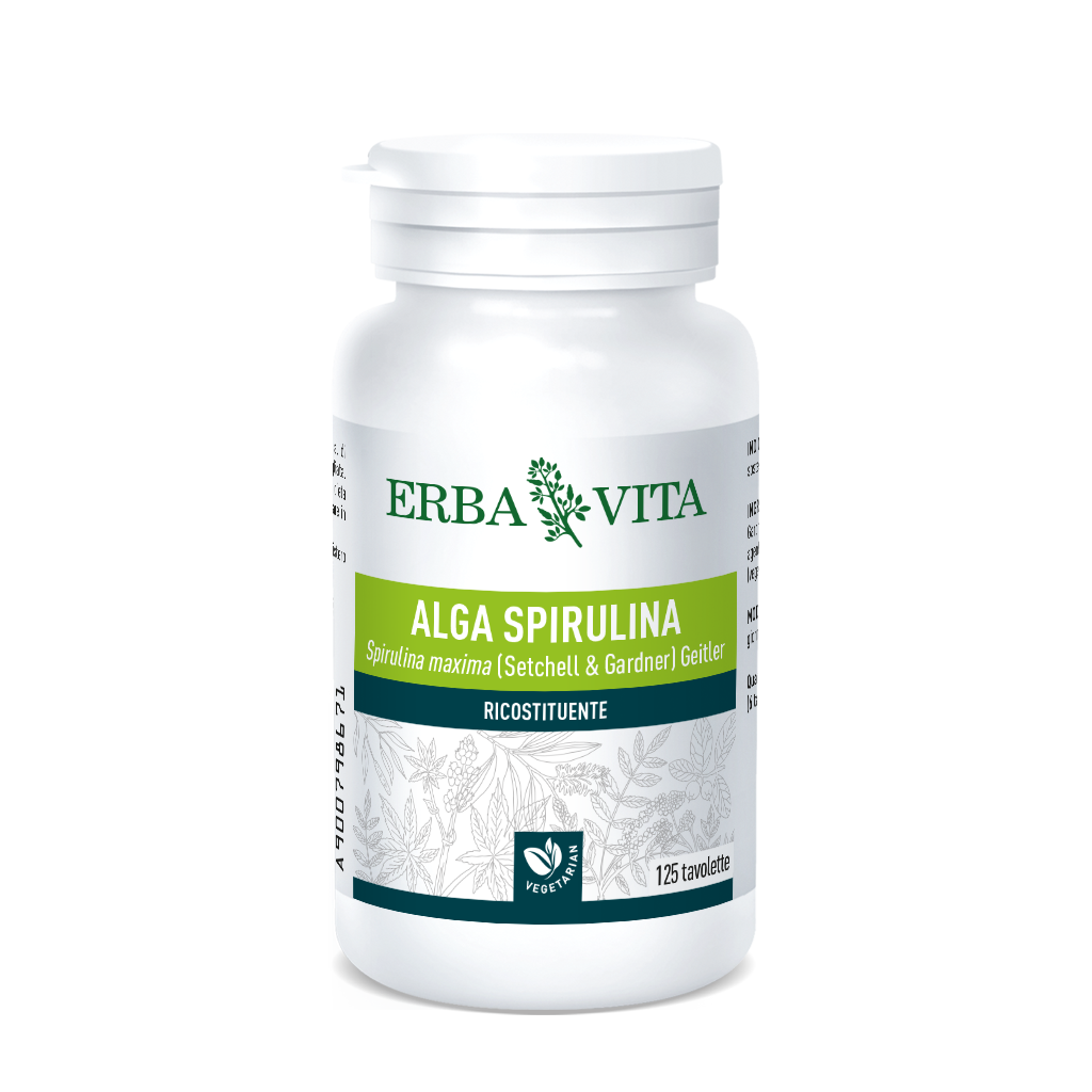 Erba Vita Alga Espirulina 125 Comprimidos 400mg-4