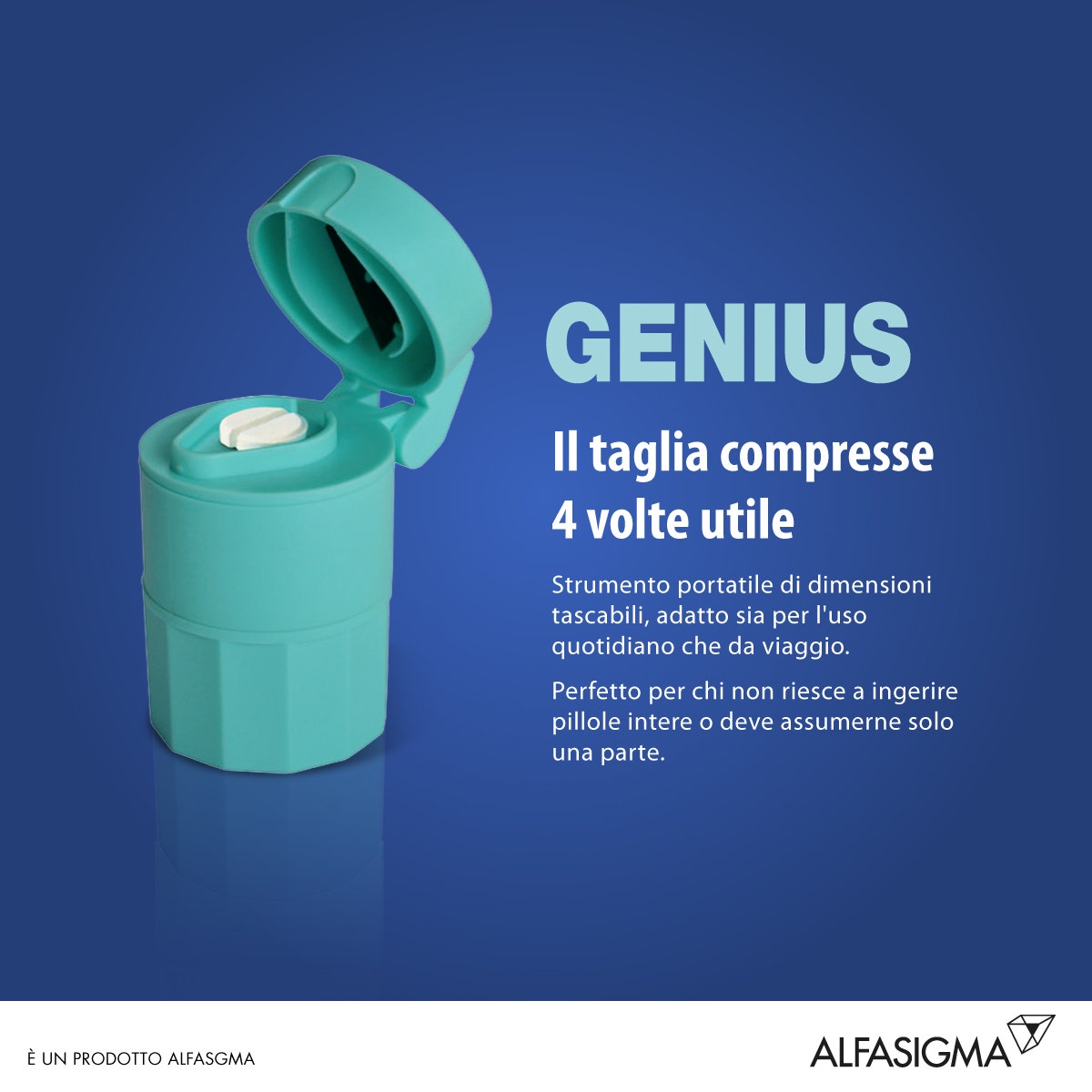 Genius Pill Crusher Cutter 1 Pieza-3