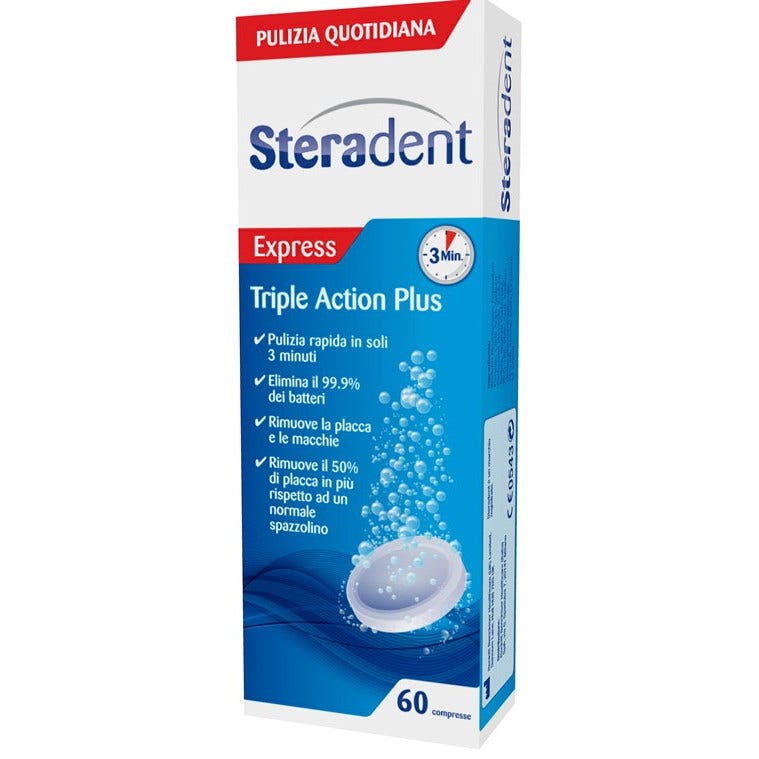 Steradent Triple Accion Plus 60 Comprimidos-2