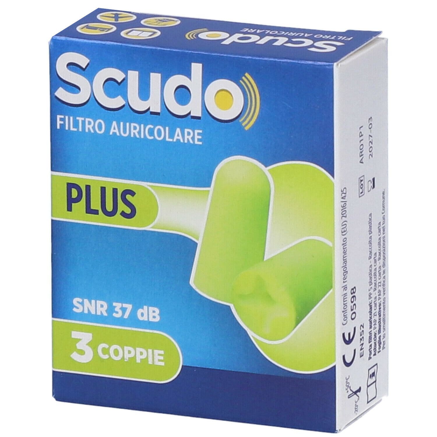 Tapones Scudo Plus 3 Pares 6 Piezas-1