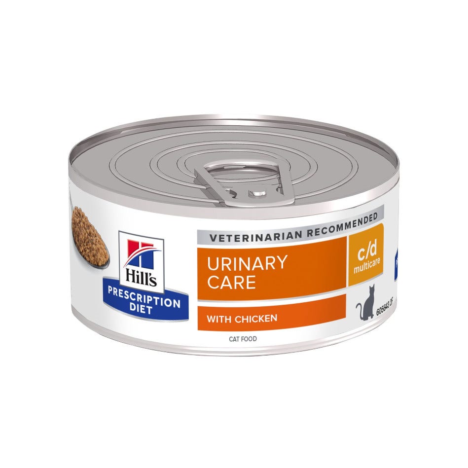 Hill's Prescription Diet C/D Urinary Comida Húmeda Pollo Para Gatos Lata 156g-0
