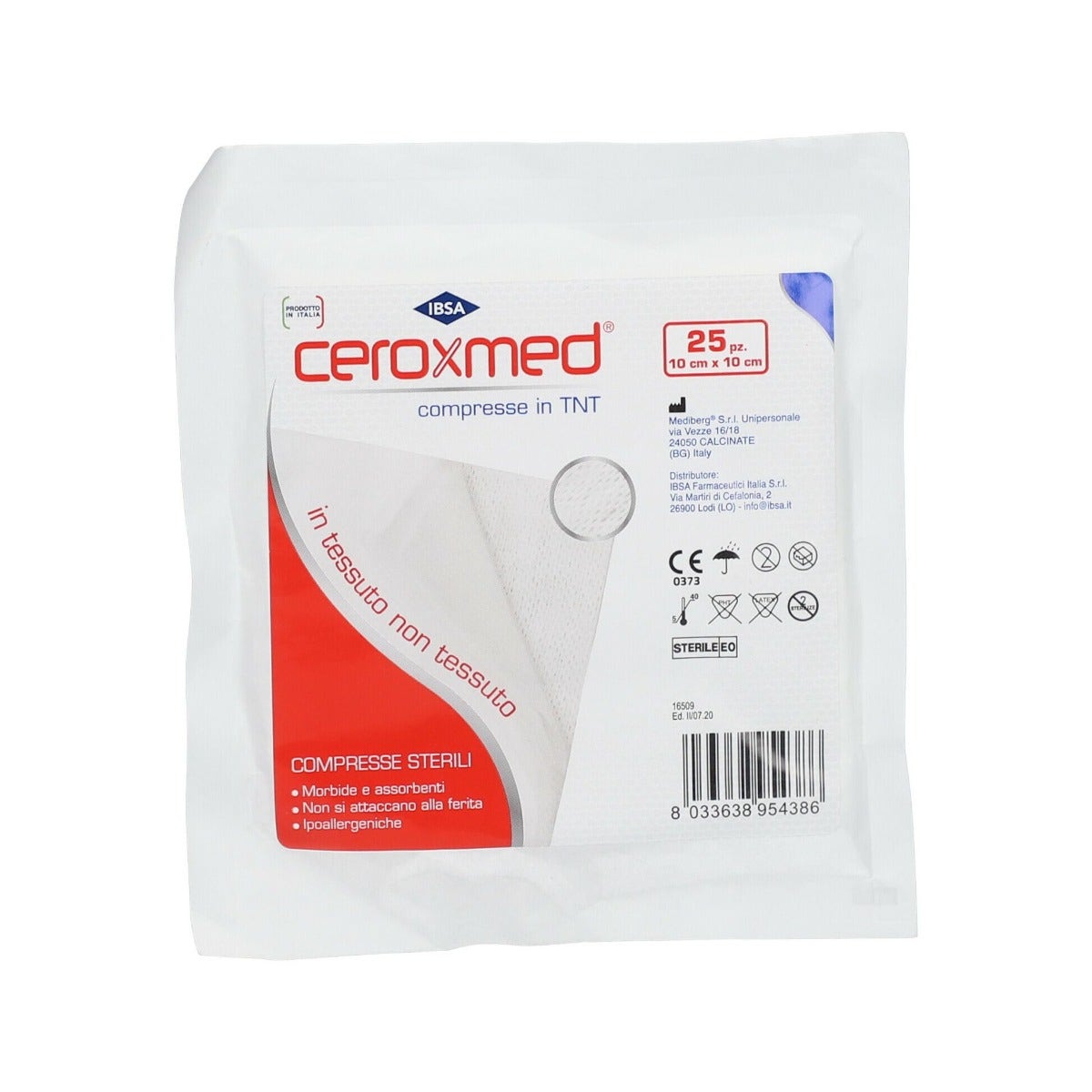 Ceroxmed Compresas De Gasa Estéril Suaves Especiales 10x10cm 25 Piezas-2