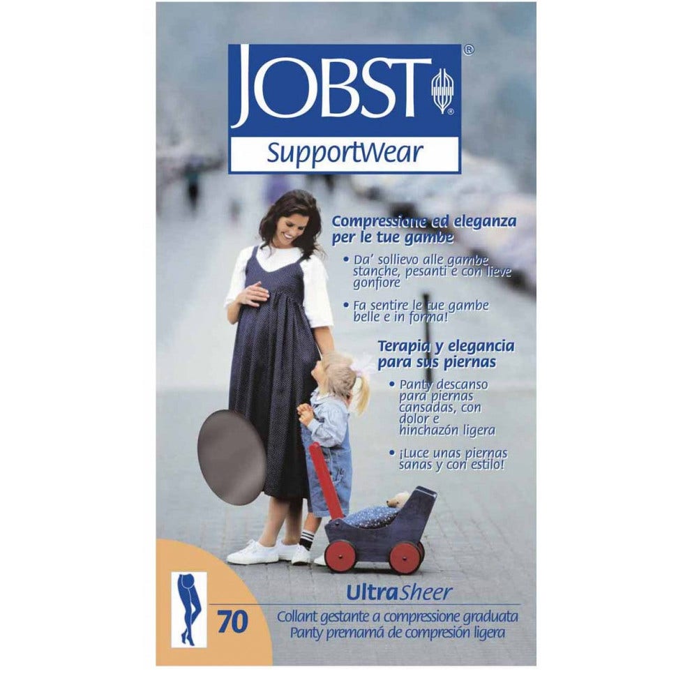 Jobst Ultrasheer Medias de compresión Pantyhose Maternidad Naturaleza 2 10-15 mmhg 70 Denier-1