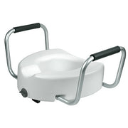 Inodoro elevado universal con asas para habitación de enfermo-2