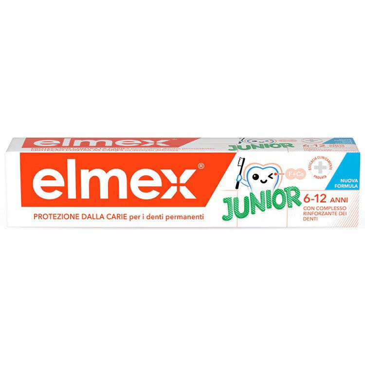 Elmex Junior Dentífrico 6-12 Años Niños Protección Caries 75ml-1
