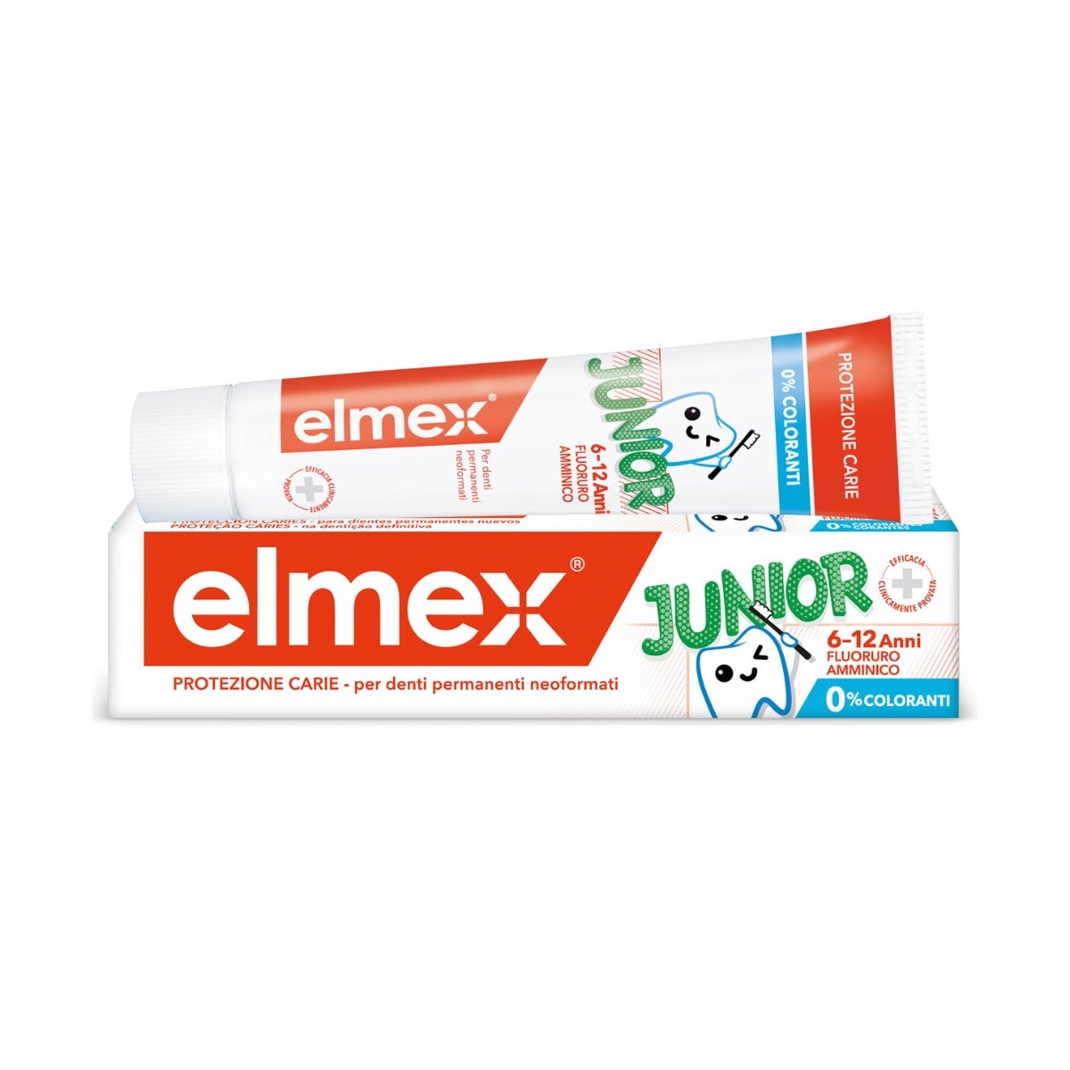 Elmex Junior Dentífrico 6-12 Años Niños Protección Caries 75ml-6
