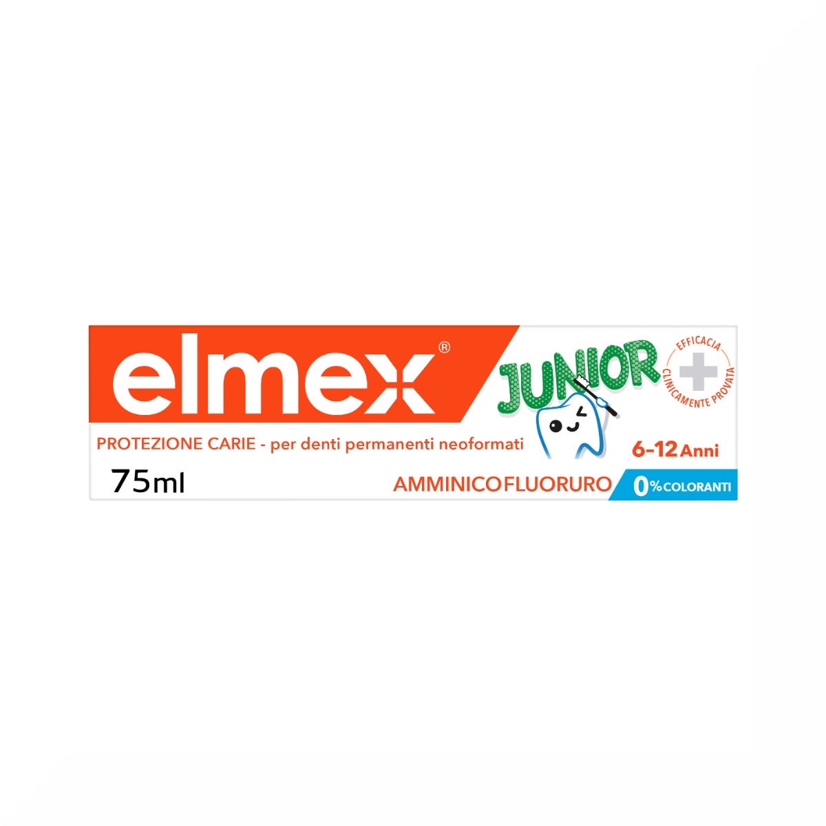 Elmex Junior Dentífrico 6-12 Años Niños Protección Caries 75ml-7