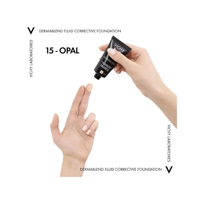 Vichy Dermablend Base de Maquillaje Fluida Cobertura Tonos 15 30ml SPF35-24