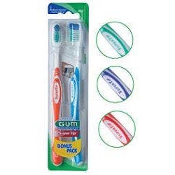Gum Super Tip 463 Cepillo De Dientes Compacto Medio 2 Piezas-2