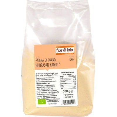 Flores de Loto Harina de Trigo Blanco Khorsan Kamut Tipo 0 Bio 500g-2