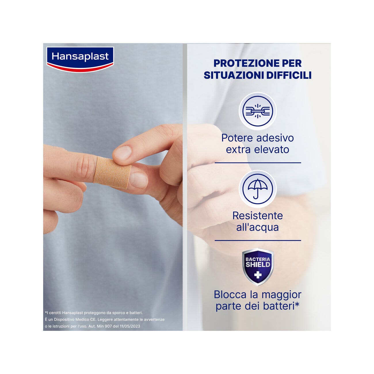 Hansaplast Extra Power Parches 16 Piezas 22x76mm-2