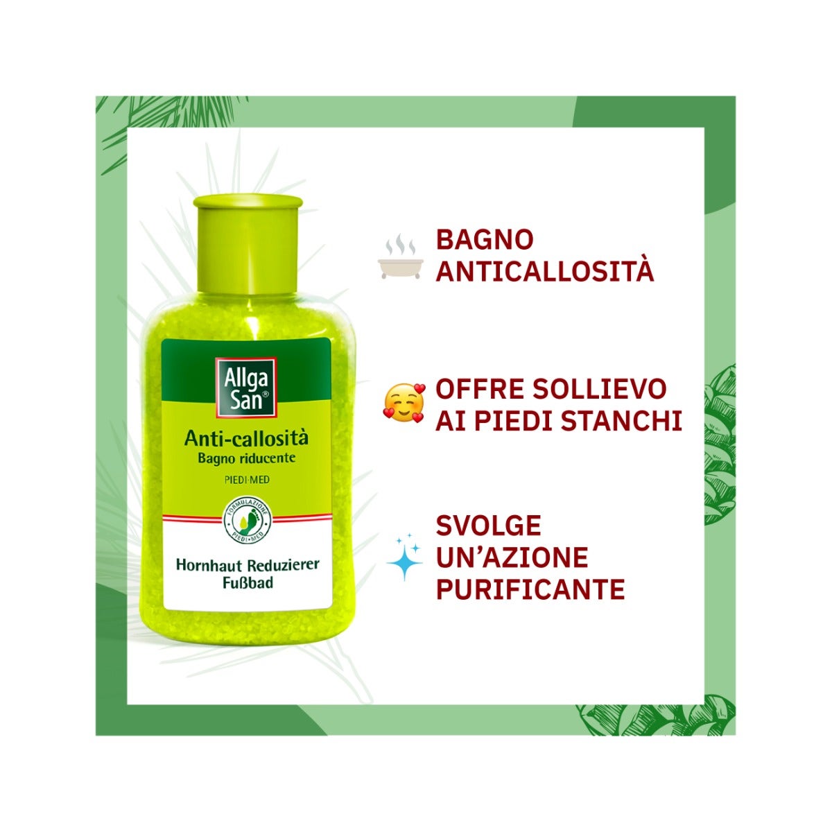 Sales de Baño para Pies Anti-Callosidades Allgasan 350g-3