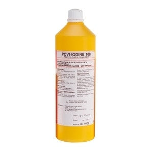 Povi Yodo Amarillo Solucion Acuosa Desinfeccion De La Piel Uso Veterinario 1 Litro-1