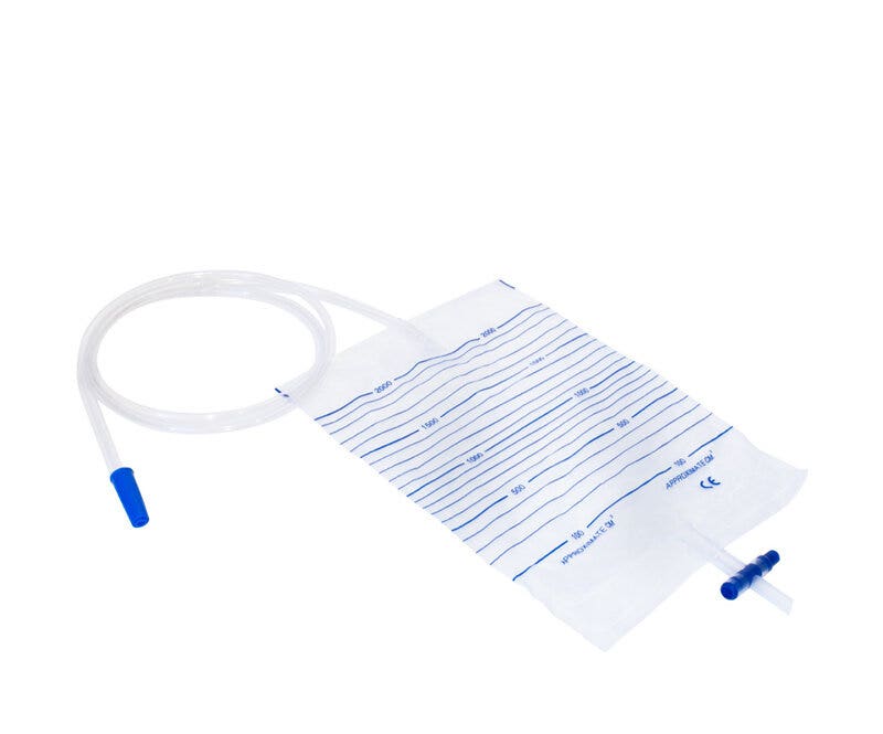 Bolsa Recogida Orina Cama 2 Litros 90cm Con Desagüe 30 Piezas-1