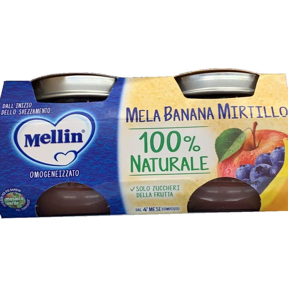 Mellin Homogenizado Manzana / Plátano / Arándano 2x100g 4Mesi+-6