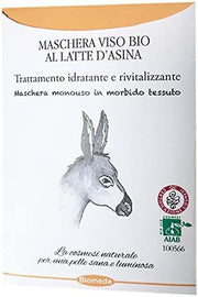 Mascarilla facial desechable de leche de burra orgánica Biomeda-1