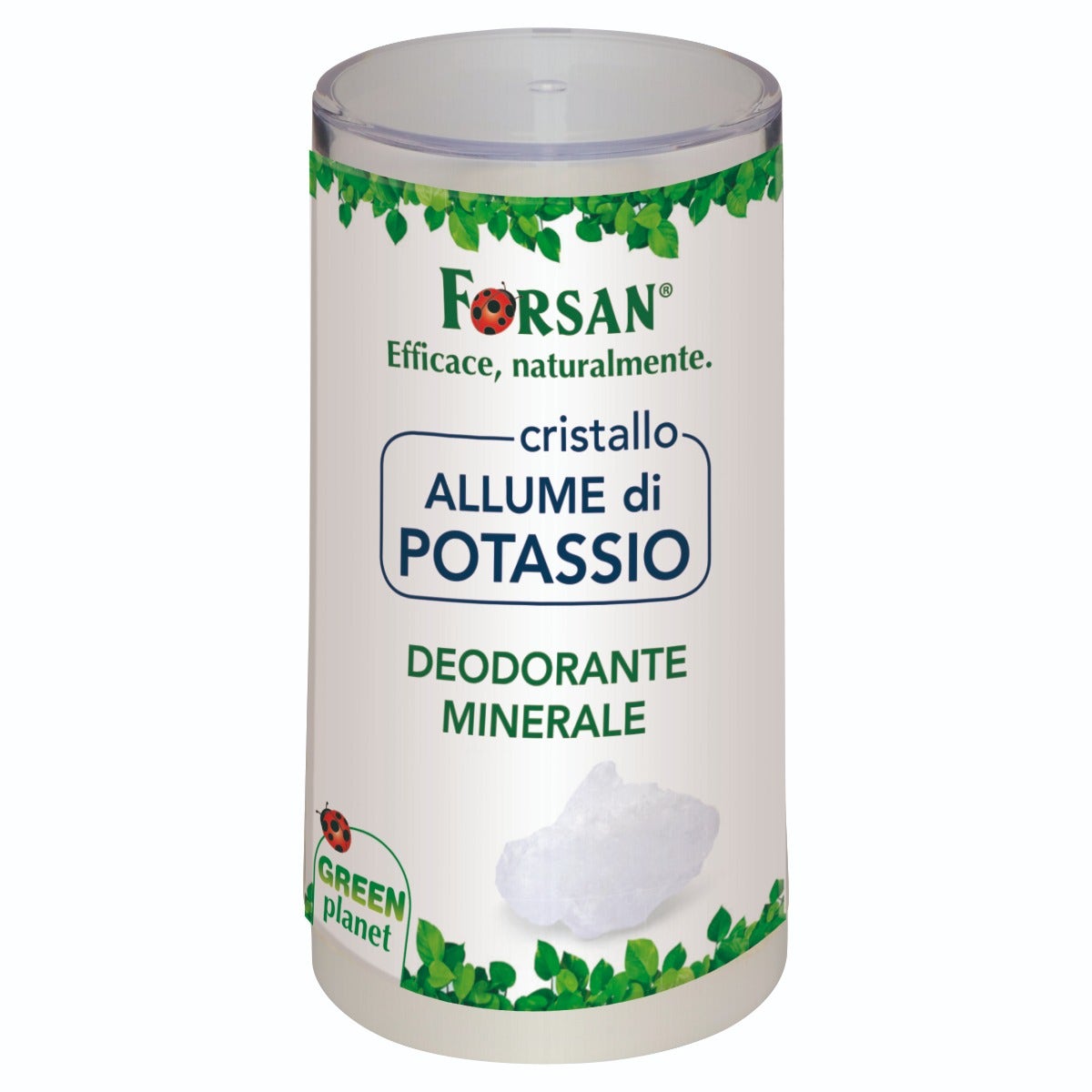 Forsan Crystal Potassium Alumbre Mineral Desodorante Corporal 120g-1