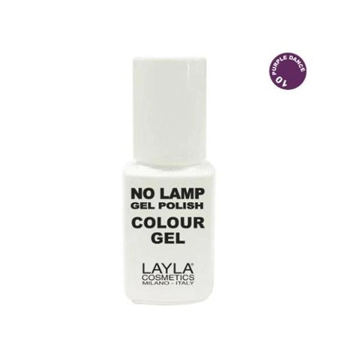 Layla No Lamp Gel Polish Color Gel Color n.10 Púrpura Danza 10ml-1