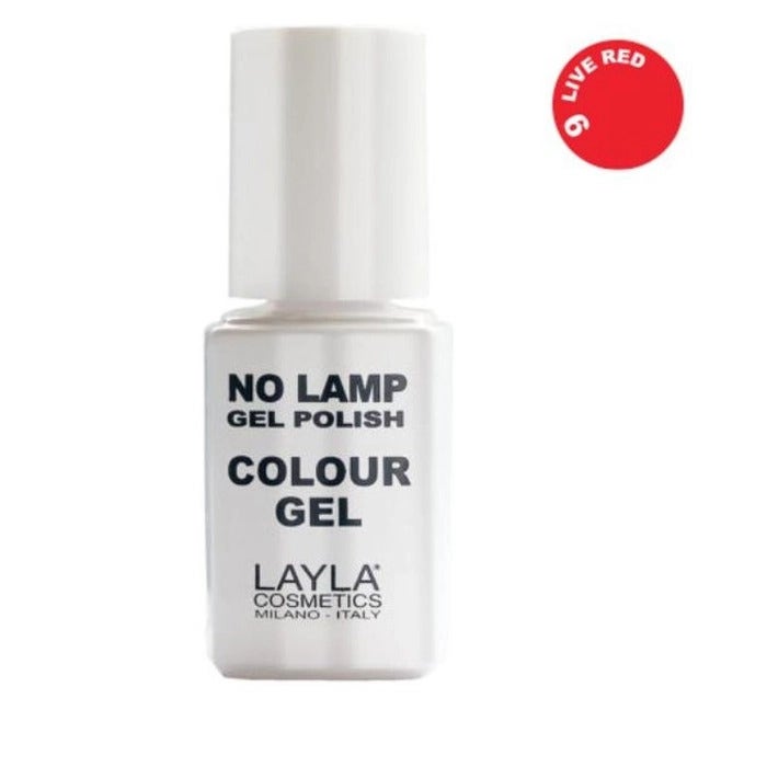 Layla No Lamp Gel Polish Color Gel Color n.9 Rojo Vivo 10ml-1
