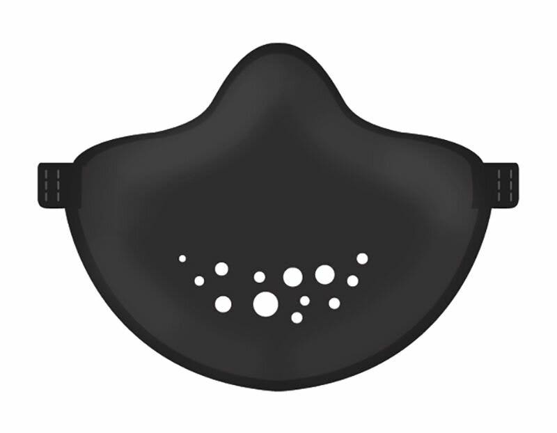 Mascarilla lavable ecosostenible color negro Koziol-1