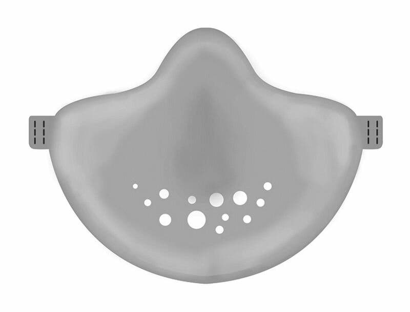 Mascarilla Lavable Ecosostenible Koziol Gris-1