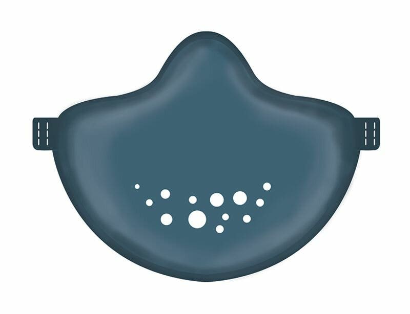 Mascarilla Lavable Ecosostenible Azul Koziol-1