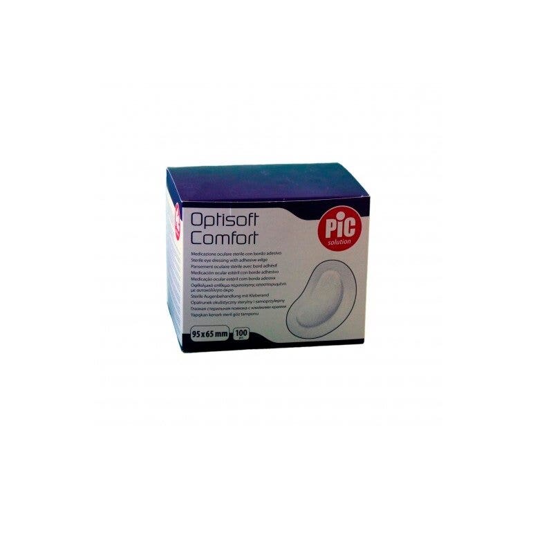 Pic Apósito Ocular Estéril Optisoft Comfort 95x65mm 100 Piezas-2