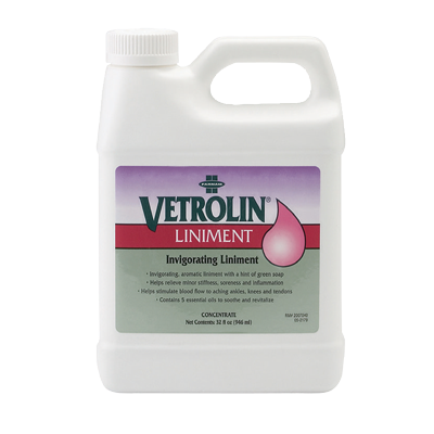 Vetrolin Liniment Tratamiento Relajante / Tonificante Músculos Equinos 946ml-1