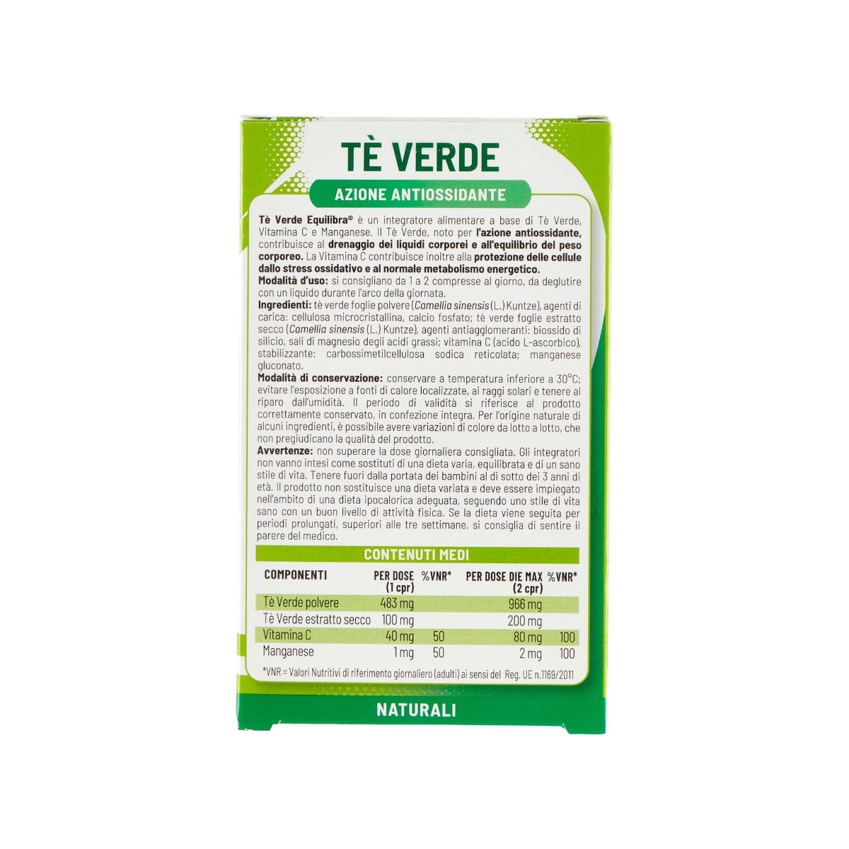 Equilibra Té Verde 40 Comprimidos-2