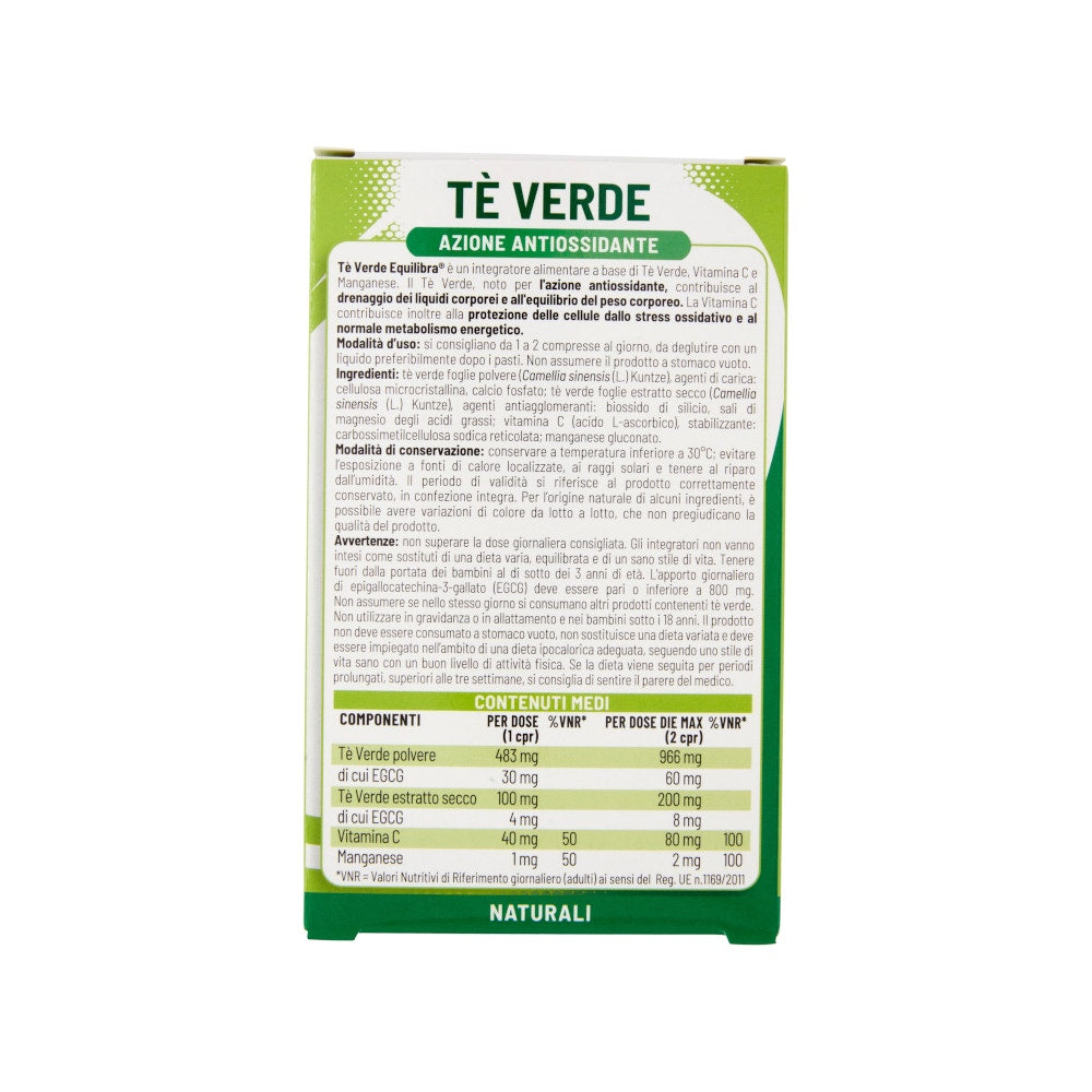 Equilibra Té Verde 40 Comprimidos-1