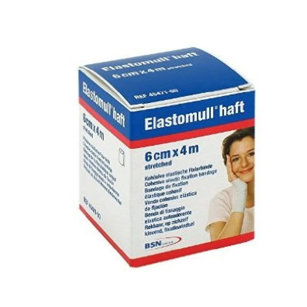 Venda Elástica Autoadhesiva Elastomull Haft Azul 6x400cm-1