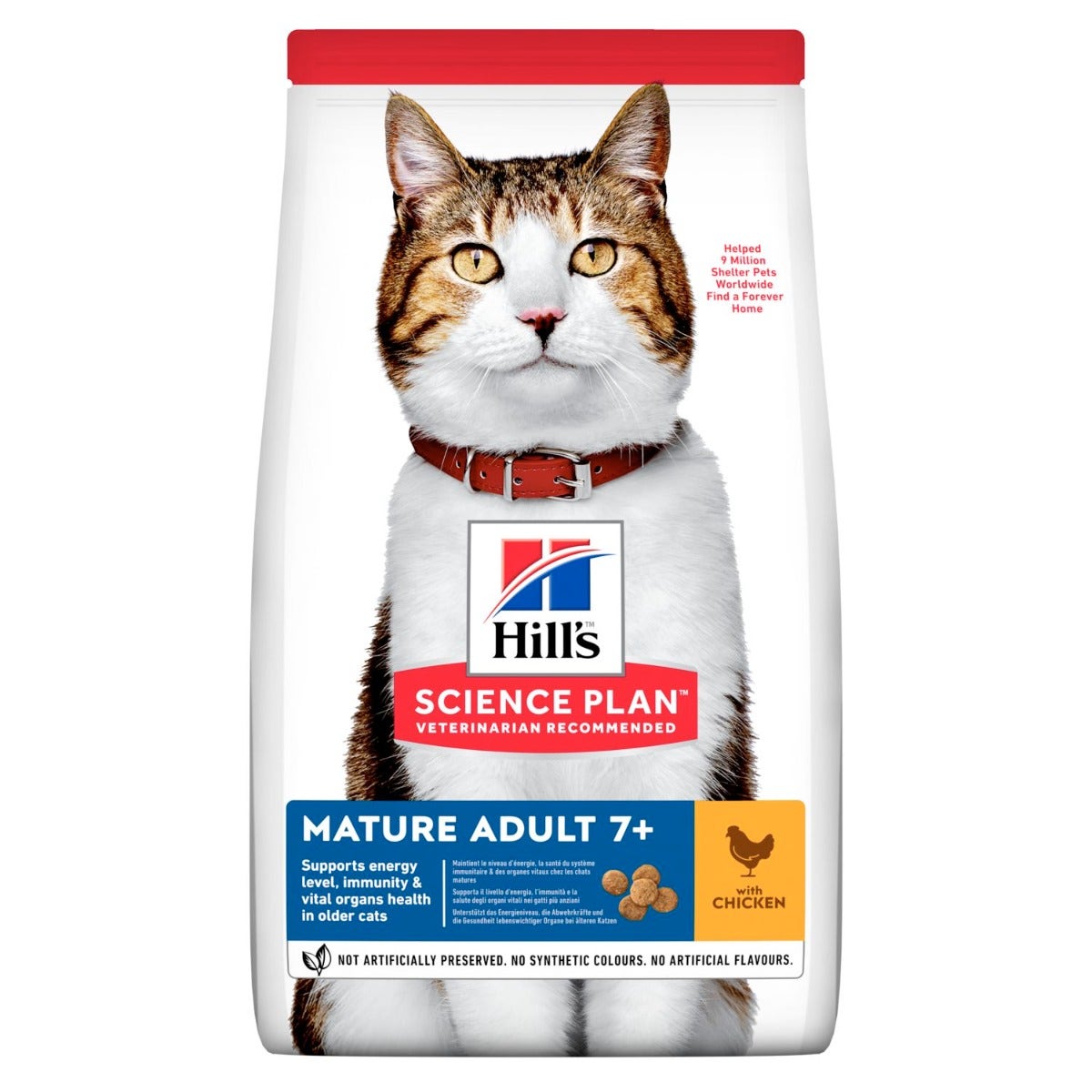 Hill's Science Plan Adult Adult 7+ Croquetas de Pollo para Gatos 300g Bolsa-1