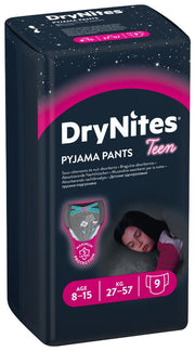 Huggies Drynites Pantalón Pijama Niña Adolescente 27-57Kg 8-15 Años 9 Piezas-3