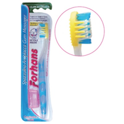 Forhans Cepillo de dientes masajeador de encías de cerdas medianas-2