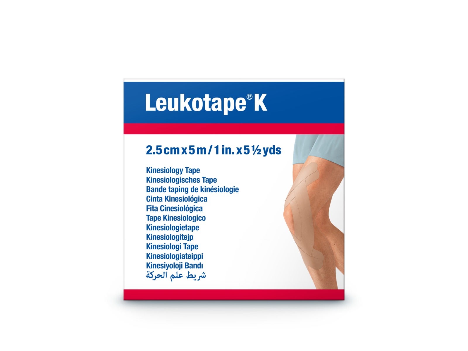 Leukotape K Taping Vendaje Adhesivo 5mx2,5cm Color Carne 1 Rollo-1