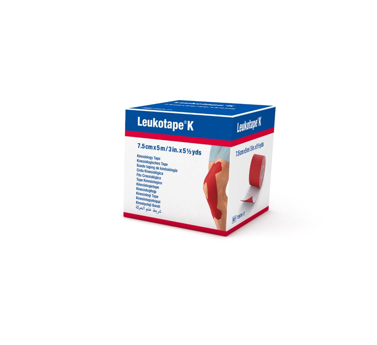 Leukotape K Taping Vendaje Adhesivo 5mx7,5cm Rojo 1 Rollo-1