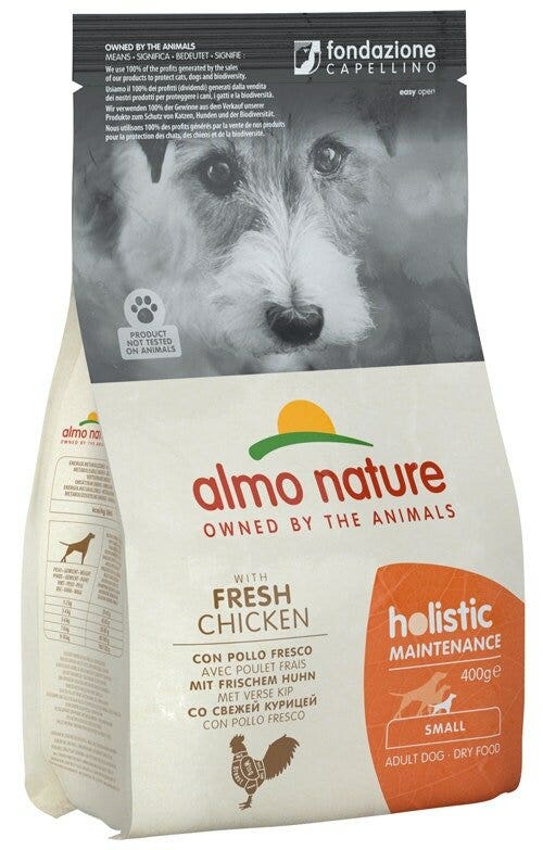 Almo Nature Croquetas de Pollo y Arroz Mantenimiento Holístico para Perros de Razas Mini y Pequeñas Bolsa 400kg-2
