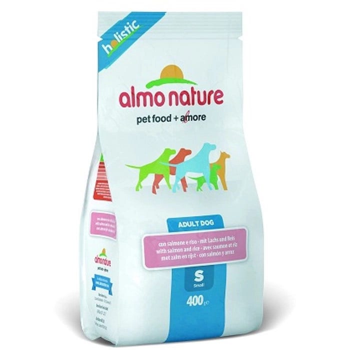 Almo Nature Croquetas Holistic S Salmón/Arroz para Perros Adultos Bolsa 400g-2