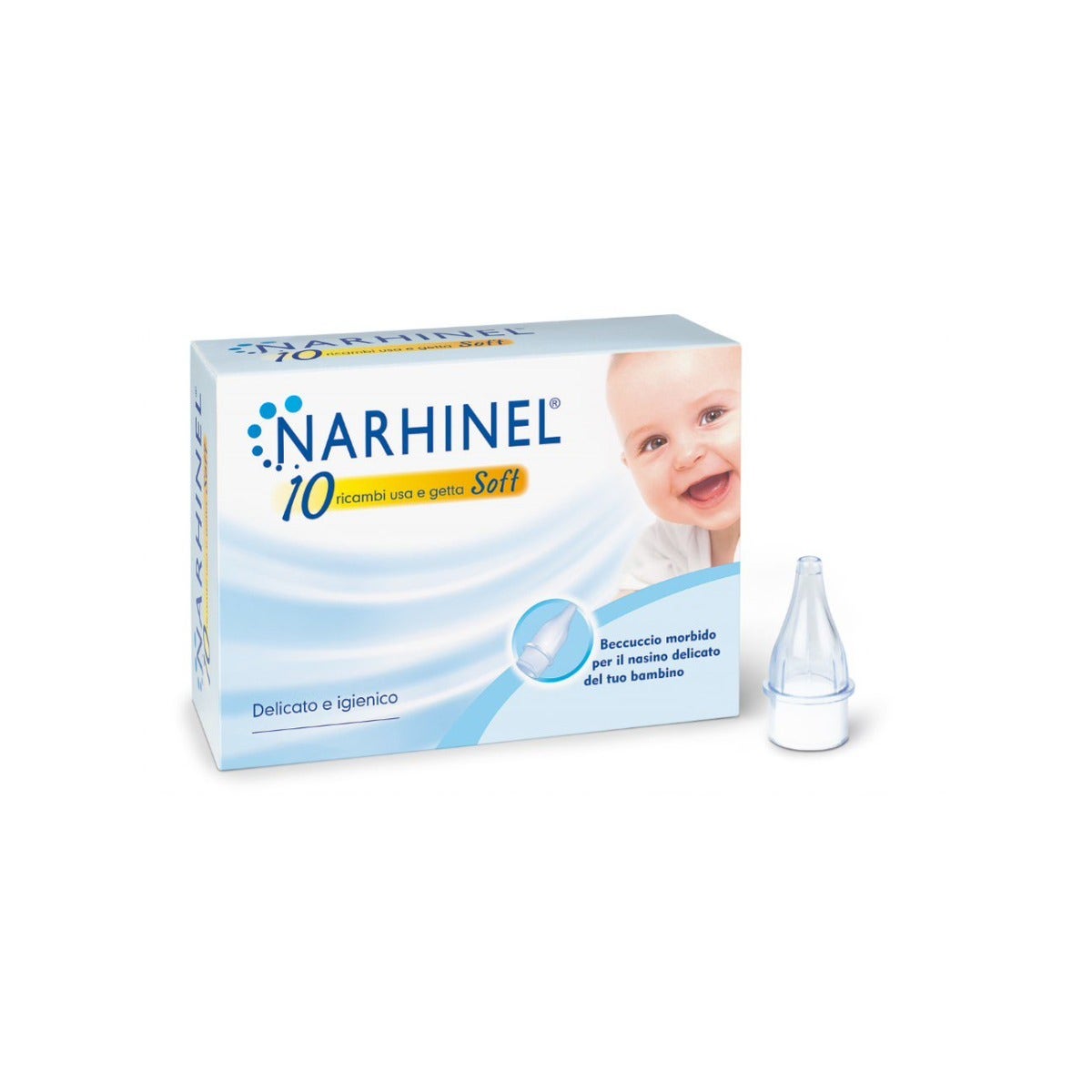 Narhinel 10 Recambios Aspirador Nasal Blando-4