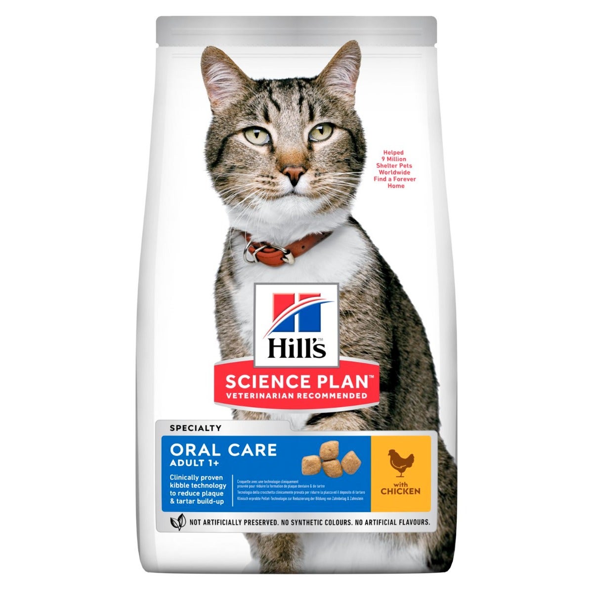 Hill's Science Plan Adulto 1+ Años Cuidado Bucal Croquetas De Pollo Para Gatos Bolsa 1,5kg-2
